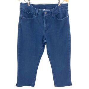 Levi's Capri Jeans Women 10 Blue Indigo Mid Rise Cropped Denim Pants Summer